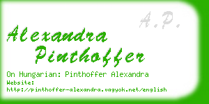 alexandra pinthoffer business card